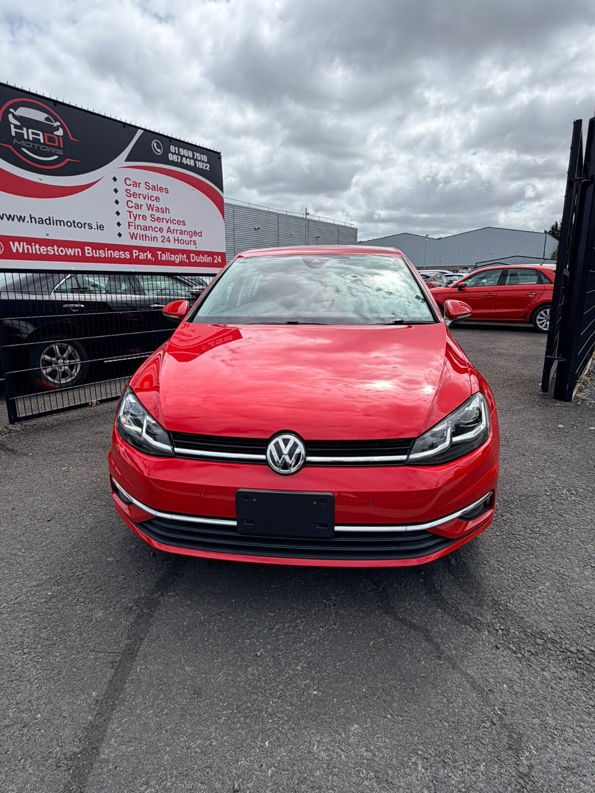 2019 Red Volkswagen Golf - Image 1