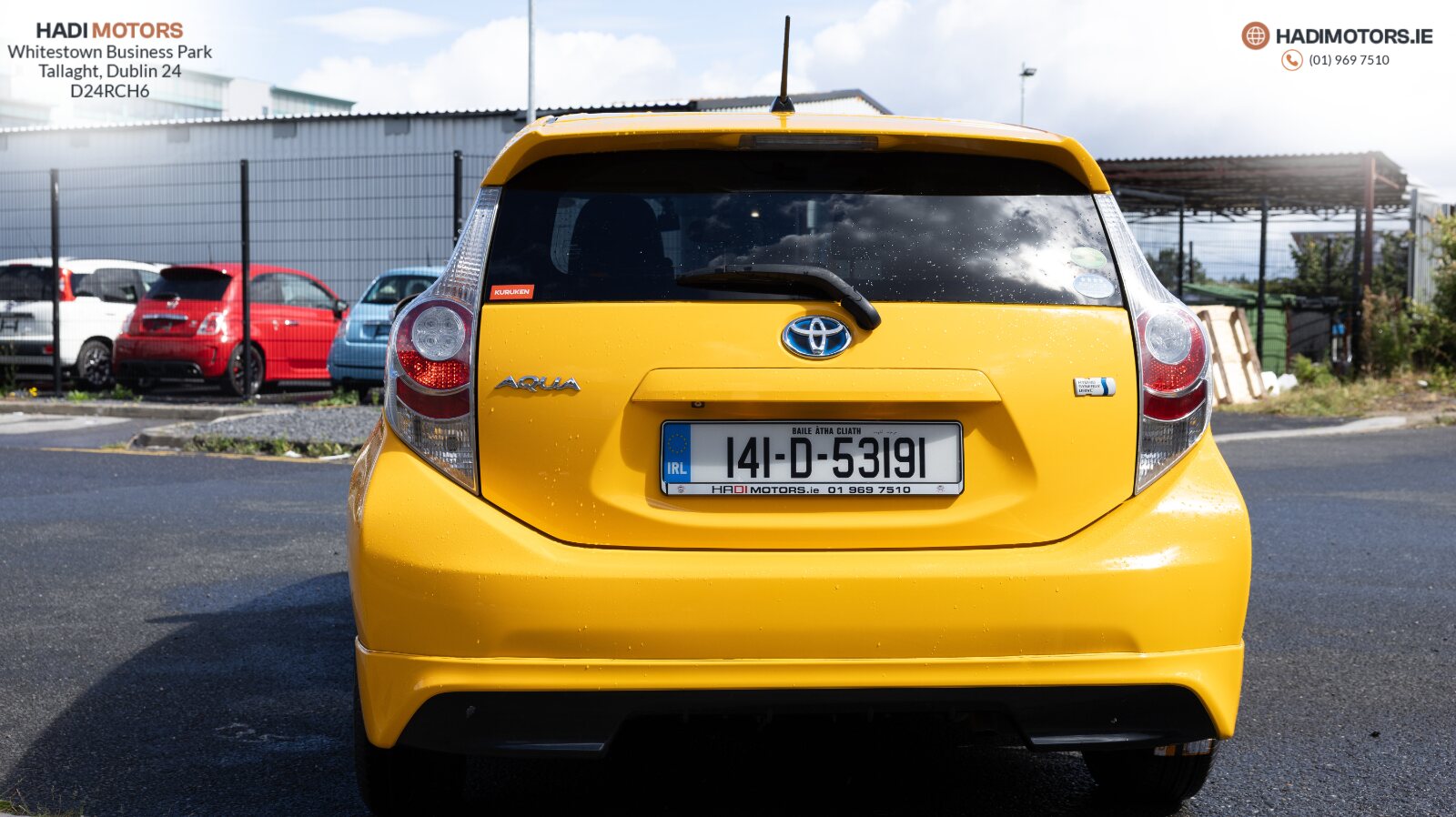 TOYOTA AQUA 2014 YELLOW HYBRID - Image 7